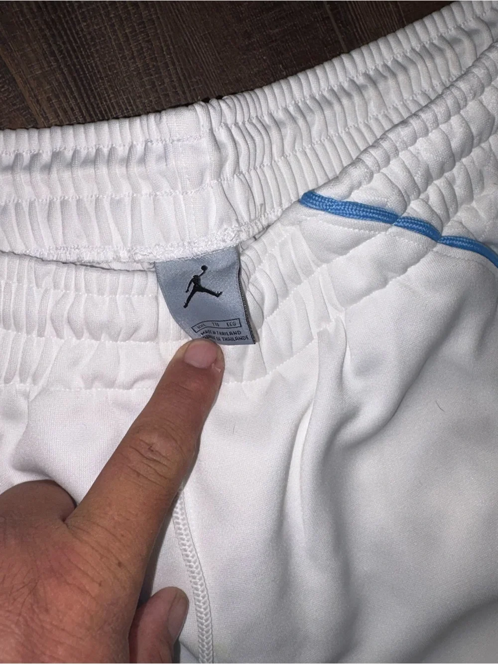 Vintage Jordan Carmelo Anthony Melo Tracksuit Jacket Pants White Blue Yellow XXL